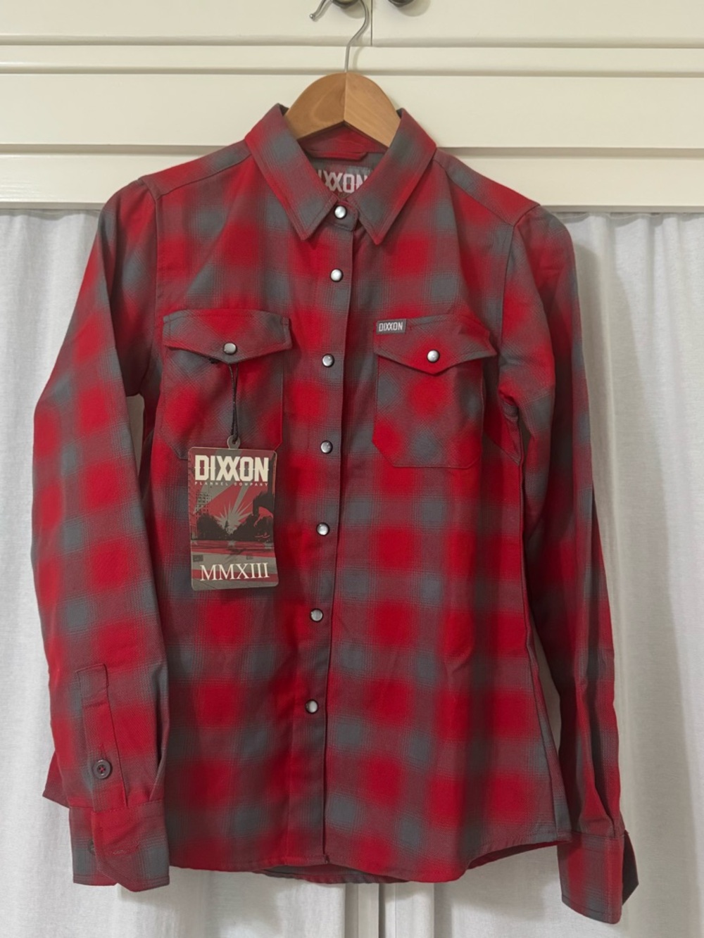 DIXXON Pulaski Plaid Flannel Shirt S NWT